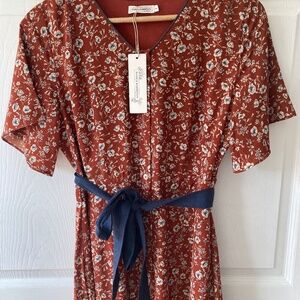 NWT Jessica Robertson by Roolee Floral Maxi Dress